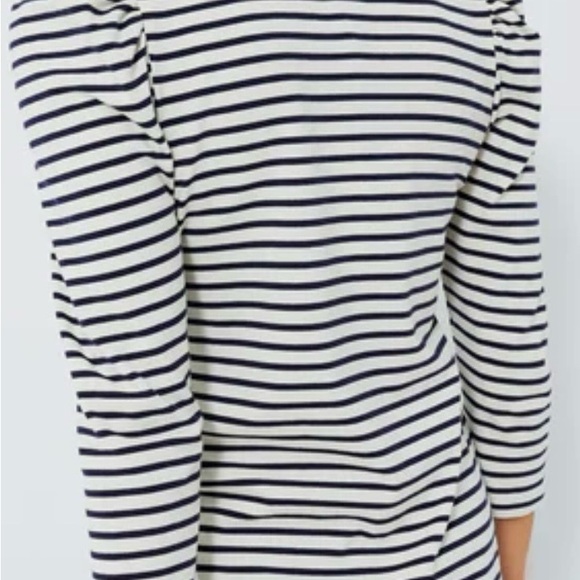 Pomander Place Navy Striped Vesty Long Sleeve Crewneck - Picture 3 of 7